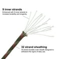 thumbnail image 3 of 100FT 550 Paracord, 9 Strand Parachutes Cord Spool 4mm Survival Strong Rope String for Camping Hiking, Jungle Camo, 3 of 5