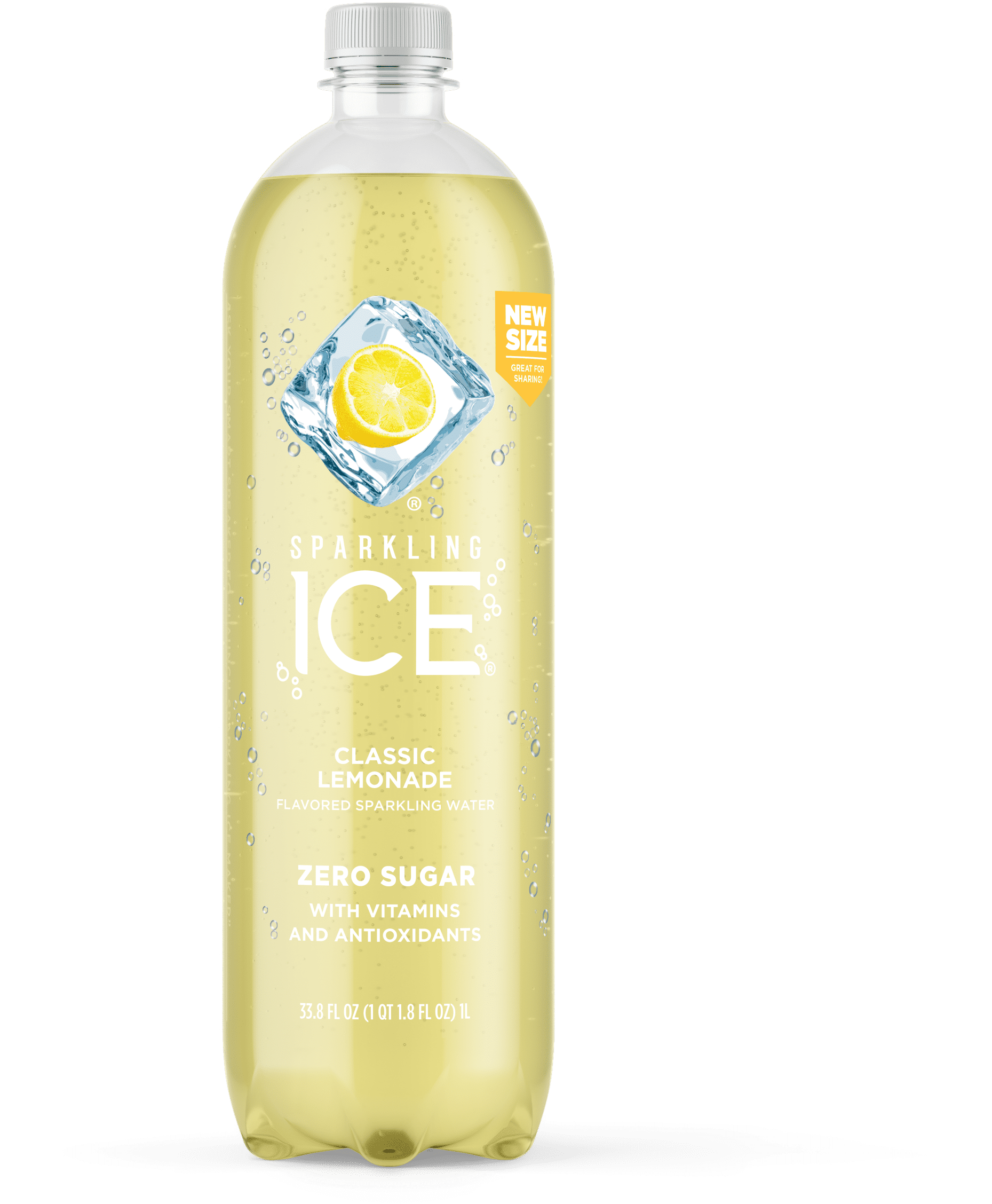 Sparkling Ice Zero Sugar Flavored Sparkling Water, Classic Lemonade 1L