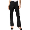 thumbnail image 1 of I-N-C Womens Pull-On Dress Pants, Black, 4, 1 of 1