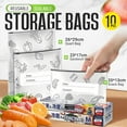 thumbnail image 3 of Reusable Aluminum Foil Sealable Storage Bags – Durable, Reusable Aluminum Bags, Stand Up Foil Sealable Bag With Label And Zip Lock For Vegetable Fruit Meat, 3 of 7
