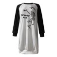 thumbnail image 4 of Vestido estampado de Halloween con cuello redondo, manga larga, cómodo, informal, a la moda para mujer Pompotops  hdfakjf3819, 4 of 5