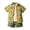 Gold, variant on Odeerbi Toddler Baby Boys 2025 Fashion Short Sleeve Blouse Flower Retro Shorts Gentleman's Suit