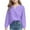 Purple, variant on Kaemgyyd Toddler Girls Long Sleeve Shirts Casual Oversized V-Neck Tunic Tee Soft Crew Neck Blouses Tops 3-14 Years