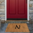 A1HC First impression Plain Coir Monogrammed Doormat 18" x 30