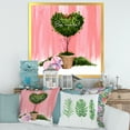 thumbnail image 3 of Designart 'Be Mine Heart Shaped Valentine House Plant' Farmhouse Framed Art Print, 3 of 4