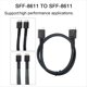 thumbnail image 3 of Cable de Extensión de Datos Oculink de 24Gbps PCIE4.0 MINI SAS SFF-8611 A Línea de Transferencia de Datos de Servidor SFF-8611 (0,5 M), 3 of 5