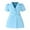 Blue, variant on YUELONGHU Girls Fashion Dresses Plus Size Dress Dress Girls Summer Casual Dress with Belt 2 Piece Set Short Sleeve Plain Color for Toddler Kids Playground Beach School Party Outfit 6-7 Years