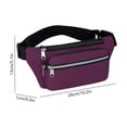 thumbnail image 3 of Vacemry Sac Banane Unisexe à Bandoulière, Grande Capacité, Sangle Réglable, Sac Banane pour Sports Extérieurs, Voyage, Randonnée, Cyclisme, Course, Pochette de Taille Résistante à l'Eau pour Hommes et Femmes, 3 of 6