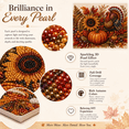 thumbnail image 3 of 3D Pearl Autumn & Thanksgiving Diamond Art Kit, Autumn Pearl Painting Kit with Frame, DIY Fall Harvest Pearl Art Craft for Adults, Seasonal Wall Decor & Party Gift, 3 of 6