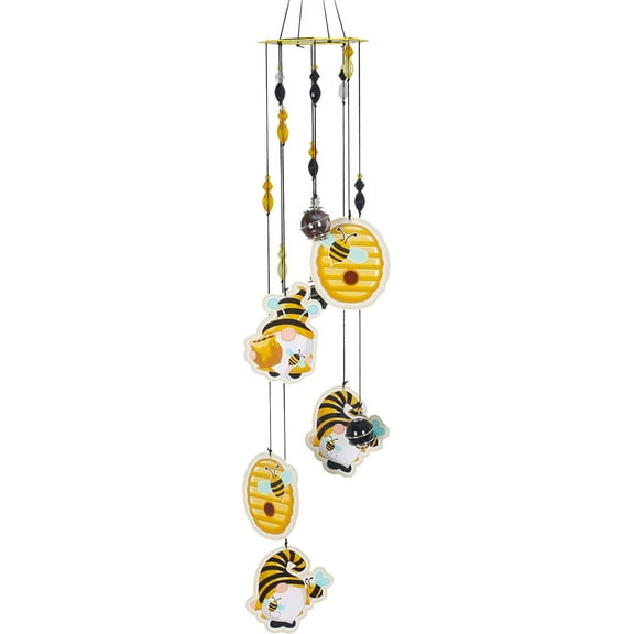 BEE GNOMES METAL WIND CHIME