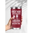 thumbnail image 2 of Vaso de café BETHEGIFT Great Mom de acero inoxidable, 600 ml, rojo, 2 of 7