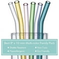 thumbnail image 2 of Bybiment Bent Drinking Straws, Set of 12 Bent Straws with 2 Cleaning , Shatter-Resistant, Straws (12 Pack), 2 of 7