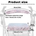 thumbnail image 6 of COEQINE Cherry Blossom Rollator Seat Back Cover 2 Pieces Musical Note Rollator Seat and Backrest Cover Walker Seat & Covers with Wide Back for Seniors, 6 of 7