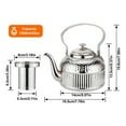 thumbnail image 5 of SANQIAHOME Antique 1.2L (40Oz) Stainless Steel Teapot with Infuser copper, 5 of 11