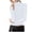 White, variant on Women's Turtleneck Sheer Mesh Top Stretch Layering Blouse Long Sleeve Bodycon Shirt