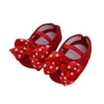 thumbnail image 2 of Aojekbee Baby Girls Princess Shoes, Soft Bow Dots Non-slip Bottom First Walker Shoes Toddler Shoes, 2 of 5