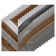 thumbnail image 1 of Pelar y Pegar Piso Pared Azulejos Pegatina, 10 Uds 12x12 Autoadhesivas Madera Grano Pegatinas Mate Frostado Baldosas para Cocina Baño y Hogar Decoración, Amarillo+Gris, 1 of 7