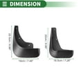 thumbnail image 3 of Guardabarros de barro únicos para Mitsubishi Lancer 2007-2019 con accesorios de montaje, 3 of 6