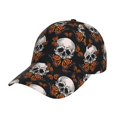 thumbnail image 1 of Balery Butterfly Skull Gorra de béisbol de tamaño ajustable para correr, entrenar y actividades al aire libre. Gorra de papá para todas las estaciones., 1 of 6