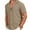 Khaki, variant on Iceglad Mens Casual Button Down Shirts Short Sleeve Striped Shirts Textured Summer Beach Shirt Khaki L