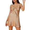 thumbnail image 3 of Fortune Robe Moulante Dos Nu à Bretelles Spaghetti Mini pour Femmes, 3 of 9