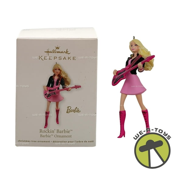 Barbie Rockin' Barbie 2011 Hallmark Keepsake Ornament New 2010 Mattel QXI2507