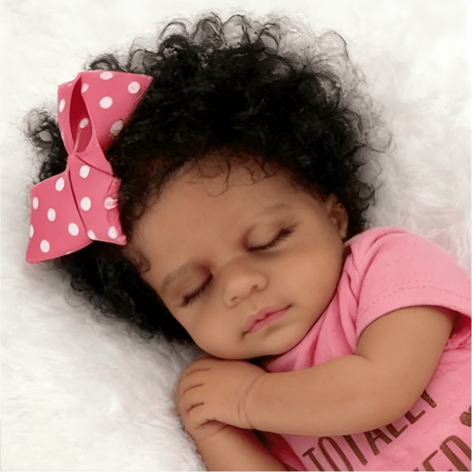 Dayoff Kids 19 Inch Lifelike Reborn Baby Dolls Black -Realistic Baby Doll With Clothes(No Accessories)For Kids Age 3+