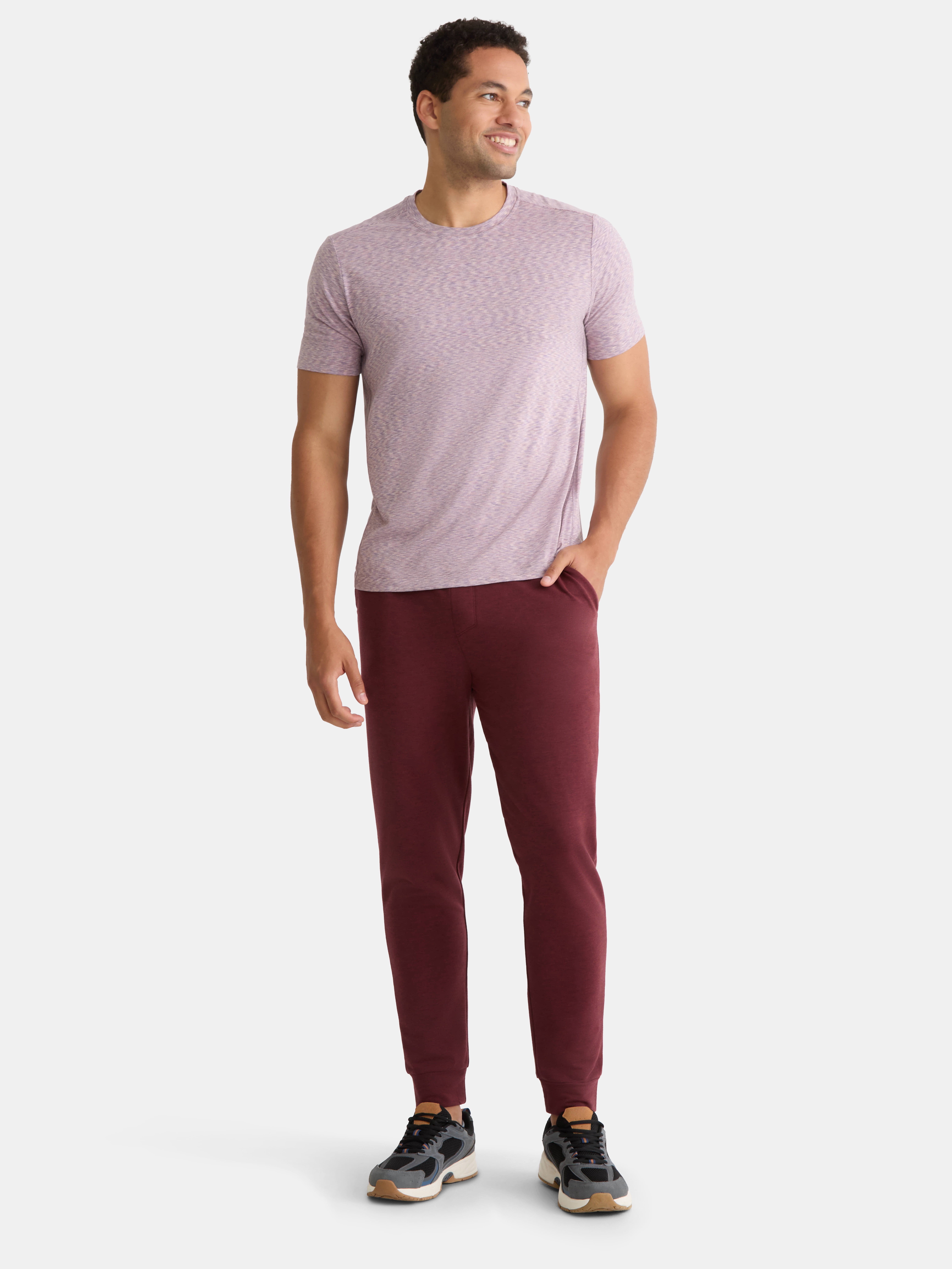 Athletic Works Men's and Big Men's Active Knit Jogger Pants, Sizes XS-5XL