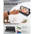 thumbnail image 4 of Funda tipo cartera OCASE compatible con iPhone 16e, 6.1 pulgadas, 2025, gris, 4 of 7