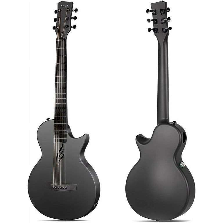 Enya Musical 6 Strings Acoustic Guitar, Carbon Fiber Black, 35 Enya Musical 6 Strings Acoustic Guitar, Carbon Fiber Black, 35