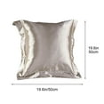 thumbnail image 3 of Simulated Silk Pillowcase Set 2-Pack | Satin-Feel Soft Hypoallergenic Fabric | Gentle on Hair & Skin | Fade-Resistant Dye | Multiple Colors | Easy Care | Standard Size Bedroom Pillow Cases, 3 of 6