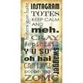 thumbnail image 3 of Vision Studio 11x18 Black Modern Framed Museum Art Print Titled - Urban Chevron Phrases II, 3 of 5