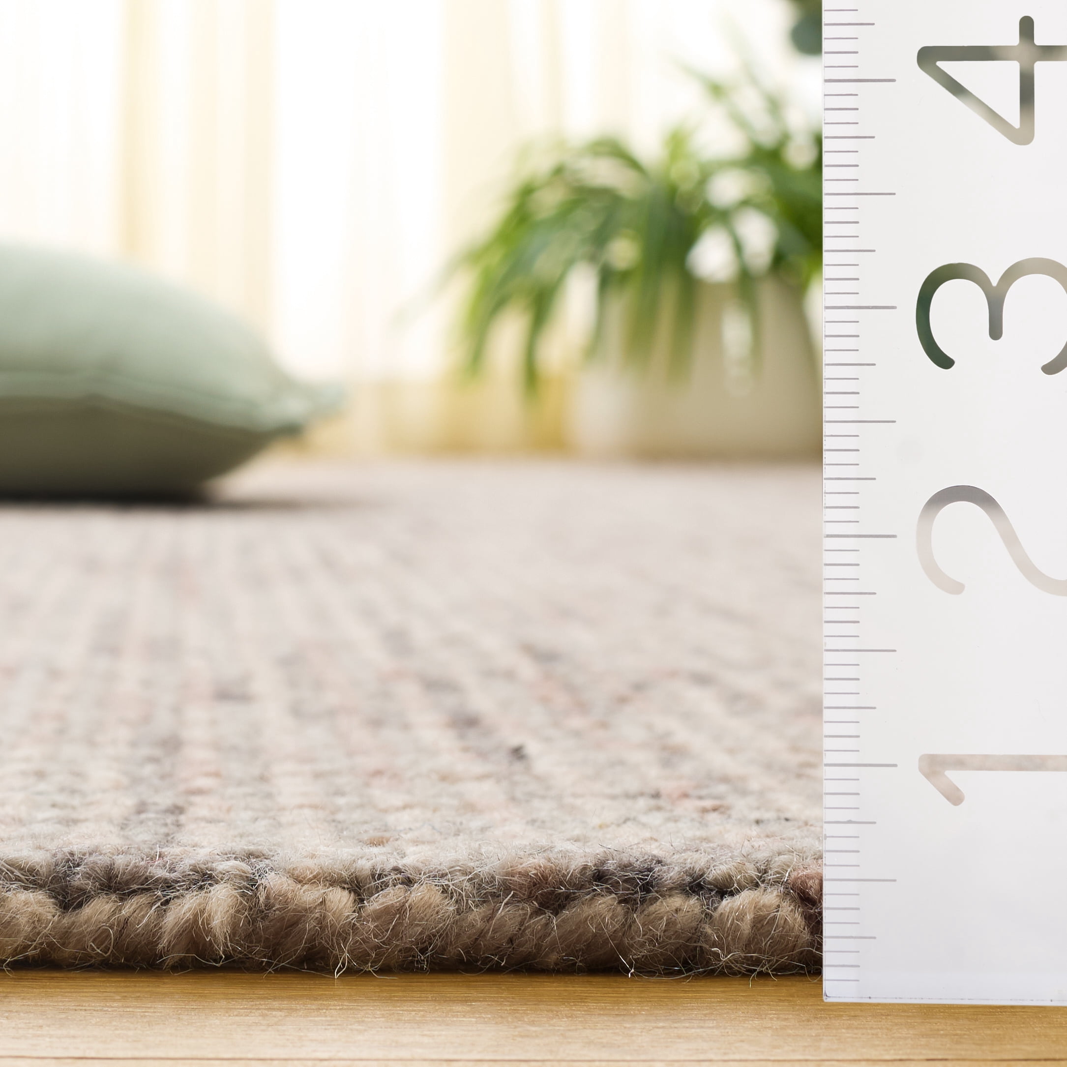 Safavieh Abstract Delia Distressed Wool Area Rug, Beige/Brown, 4' x 6'