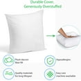 thumbnail image 2 of Pillow Insert 17" x 17" Polyester Filled Standard Cover, 2 of 8