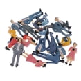 thumbnail image 4 of 20 Piezas Figuras En Miniatura Zulema 1:30 G Surtido de personas, 4 of 8