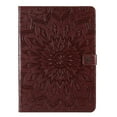 thumbnail image 2 of iPad Pro 12.9 inch 4th Generation 2020 & 2018 Case, Dteck Slim Fit Embossed Flower Pattern PU Leather Folio Stand Case with Card Holders Cover, Brown Flower, 2 of 5