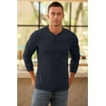 thumbnail image 3 of Iceglad Men's Henley Sweatshirt Long Sleeve Button Sweatshirt Fashion Casual Pullover Shirt, 3 of 8