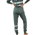 thumbnail image 3 of Niuer Ladies Nightwear Suit 2 Pieces Pajamas Set Crew Neck Pjs Elastic Waist Trousers Home Clothes Sleep Sleepwear Outfits Gray Green M, 3 of 6