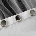 thumbnail image 4 of Homewish Wave Striped Lines Blackout Curtains Set of 2 (52x84 Each),Modern Abztract Geometric Window Curtains,Gray Black White Curtains and Drapes For Teens,Super Cozy Room Decor, 4 of 6