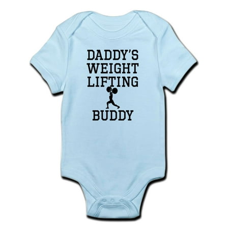 

CafePress - Daddys Weightlifting Buddy Body Suit - Baby Light Bodysuit