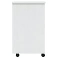 thumbnail image 3 of vidaXL Armoire Roulante avec Tiroirs Blanc Mousse Bois Massif Pin, 3 of 5