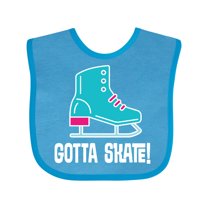 Inktastic Ice Skating Gotta Skate Boys or Girls Baby Bib