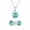 Aquamarine, variant on Bling Jewelry Womens Traditional Bridal Necklace Set with CZ Gemstone Earrings in Sterling Silver