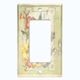 thumbnail image 5 of Metal Light Switch Plate Cover Floral Nature Postcard Newspaper Damask Green FLW092, 5 of 13