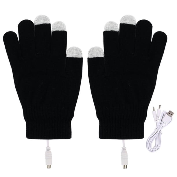 Accesorios para bicicletas Guantes calefactores eléctricos USB Guantes calefactables cómodos Calentador de manos (negro) FLhrweasw Nuevo