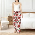 thumbnail image 4 of Logiee Hand Drawn Tomatoes Print Women Pajama Pants,Comfy Pj Bottom with Pockets & Drawstring,Stretch Casual Sleepwear-Small, 4 of 6