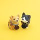 thumbnail image 5 of Lindo animal llavero llavero llavero bolsa decoración regalo (Shiba) Rojo Verde, 5 of 5