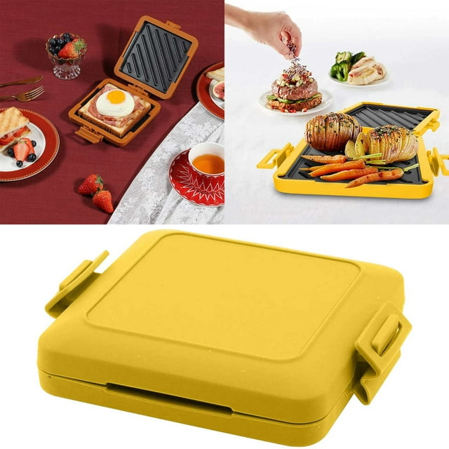 Microwave Toastie Sandwich Maker Munchy Microwave Toastie Maker Microwavable Toastie Maker Toastie Maker with Adjustable Silicone Straps No Electricity Wireless