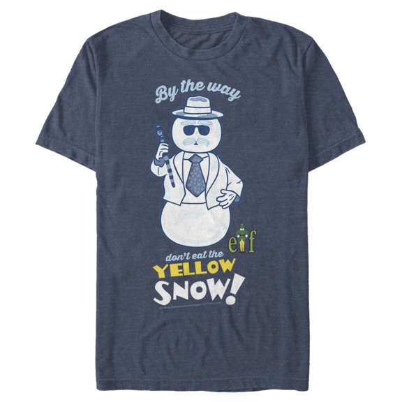 Men's Elf Leon the Snowman's Advice Graphic Tee Navy Blue Heather 2X Large