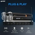 thumbnail image 2 of Gemini Pro Audio Live Stage Studio PA DJ Karaoke Handheld Wireless Microphones, 2 of 4